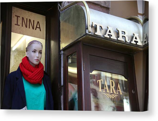  Canvas Print featuring the photograph Inna's Store by Jez C Self