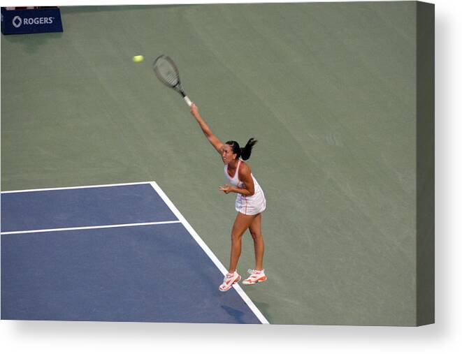 Jelena Canvas Print featuring the photograph Jelena Jankovic by Dragan Kudjerski