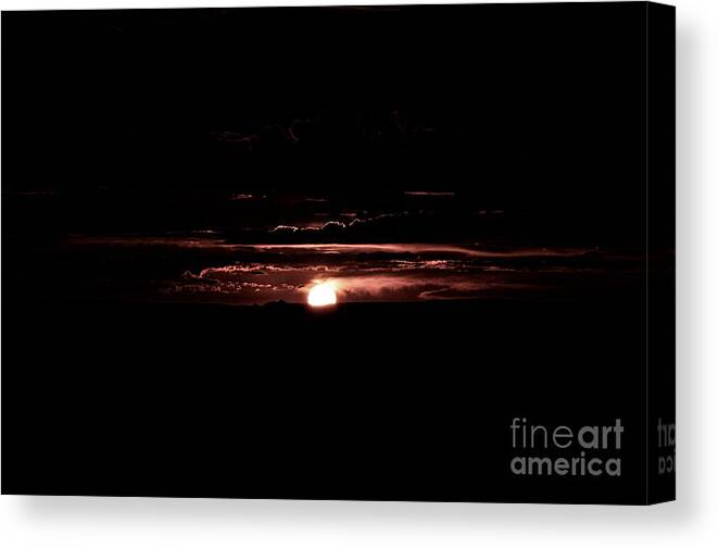 Prints Canvas Print featuring the photograph Just Beyond The Sunset by Venura Herath