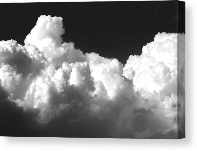 Thunderheads Canvas Print featuring the photograph Kansas Thunderheads  by Barbara Dean