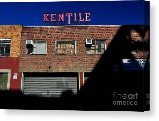 Bklyn Canvas Print featuring the photograph Kentile Factory by Mark Gilman