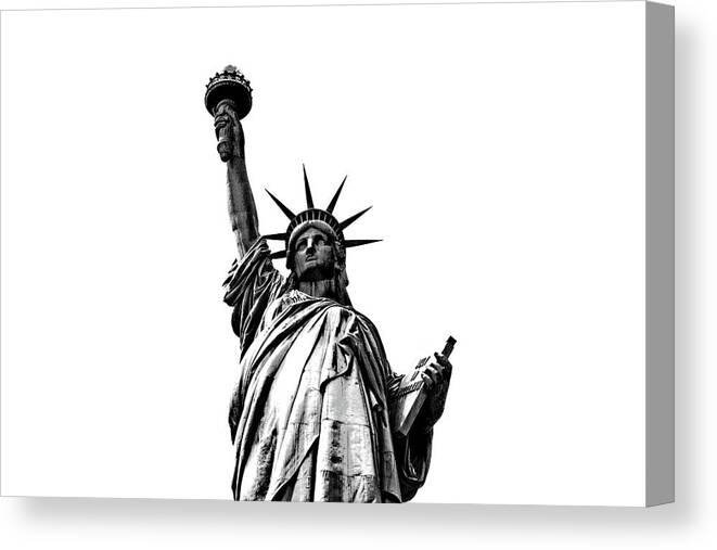 Statue Of Liberty Canvas Print featuring the photograph Lady Liberty by La Dolce Vita