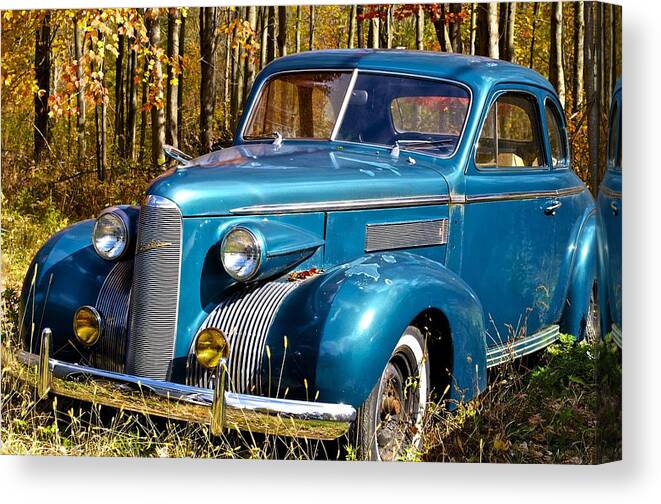 Car Canvas Print featuring the photograph LaSalle by Lucia Vicari