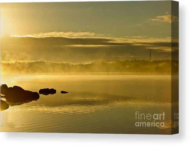 Fog Canvas Print featuring the photograph Loves Embrace by Brenda Giasson