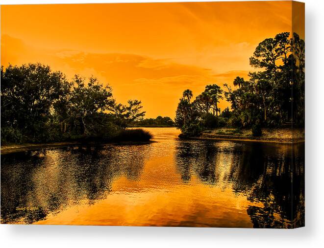 Florida Canvas Print featuring the photograph Magic of Florida Sunset by Stephen Johnson