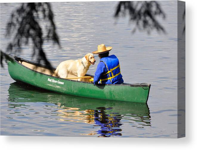 Dog Canvas Print featuring the photograph Mans Best Friend by Glenn Gordon