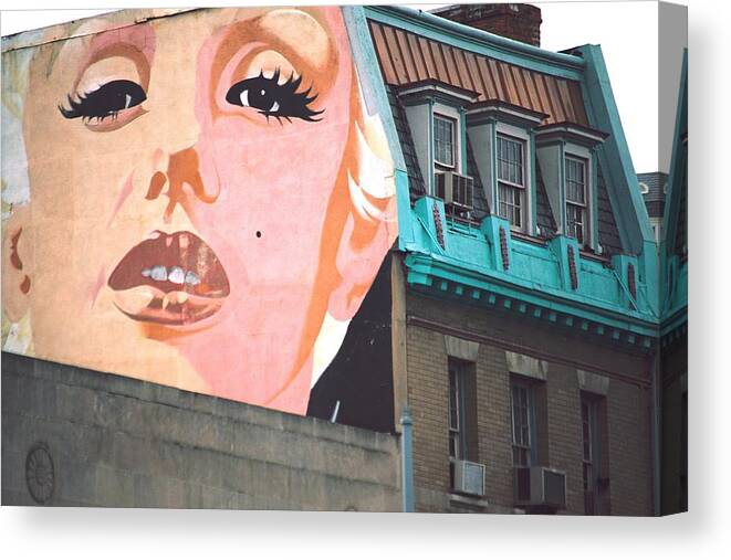 Marilyn Monroe Canvas Print featuring the photograph Marilyn by Claude Taylor