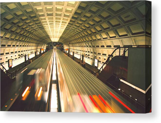 Metro Canvas Print featuring the photograph Metro by Claude Taylor
