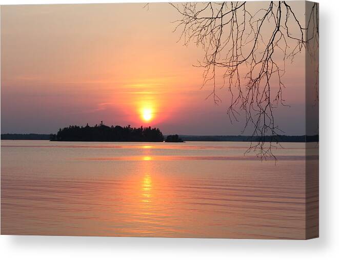 Sunset Canvas Print featuring the photograph Mississippi Sunset by Pat Purdy