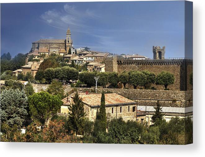 Montalcino Canvas Print featuring the photograph Montalcino by Joana Kruse