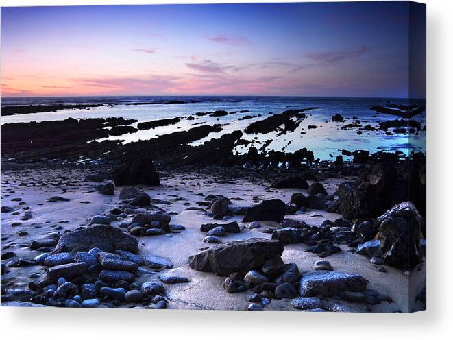 Moss Beach Canvas Print featuring the photograph Moss Beach - Fitzgerald Reserve Shore by Matt Hanson