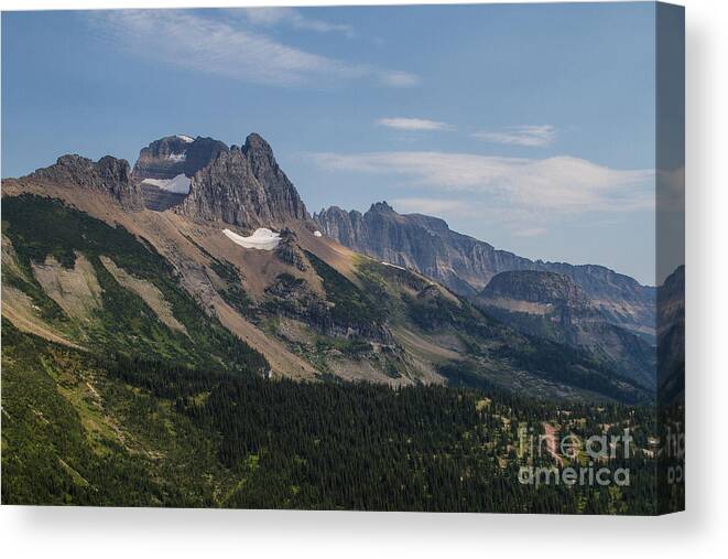 Big Sky Country Canvas Print featuring the photograph Mount Gould o Garden Wall to Haystack Butte by Katie LaSalle-Lowery