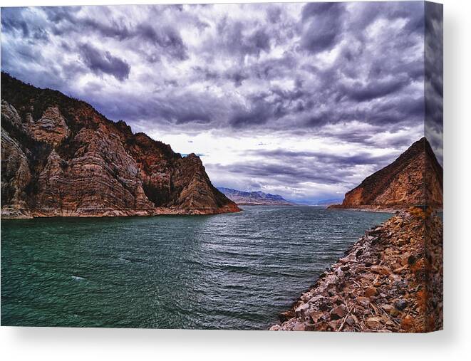 Cody Wyoming Canvas Print featuring the photograph Mountain Stream by Kelly Reber