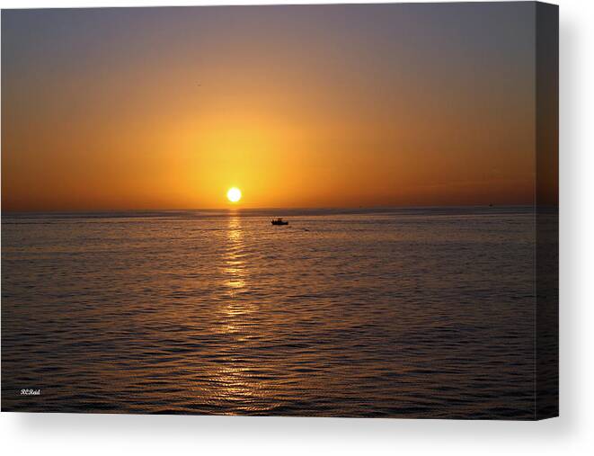 Naples Canvas Print featuring the photograph Naples Florida Sunset over the Gulf by Ronald Reid