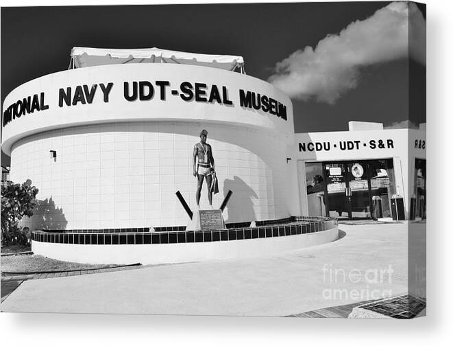 National Navy Udt-seal Museum Canvas Print featuring the photograph National Navy UDT-SEAL Museum by Lynda Dawson-Youngclaus