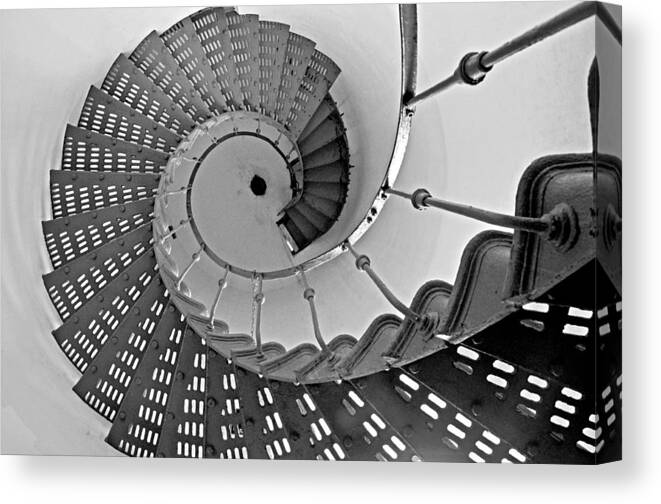 Spiral Staircase Canvas Print featuring the photograph Nautilus Stairs by Sandy Fisher