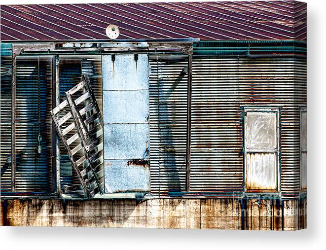Architectural Canvas Print featuring the photograph Neglected Grunge by Lawrence Burry