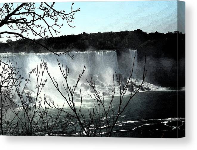 Niagara Falls Canvas Print featuring the photograph Niagar Falls by Pravine Chester