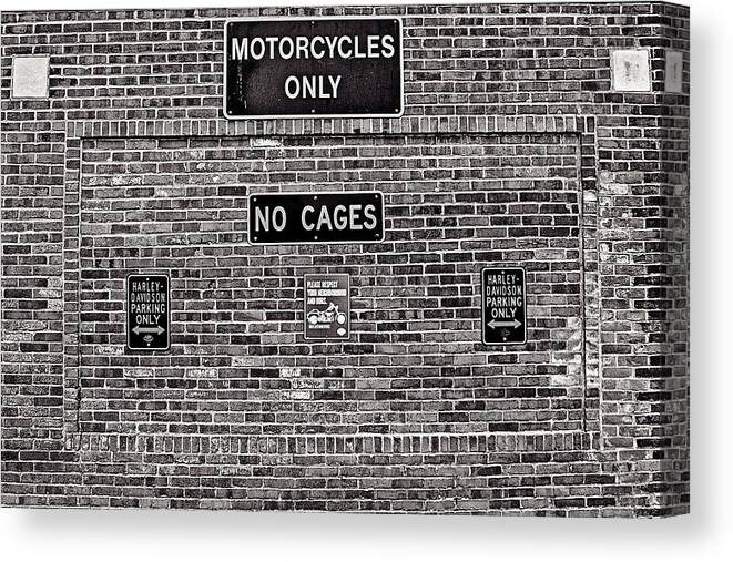 Cj Schmit Canvas Print featuring the photograph No Cages by CJ Schmit