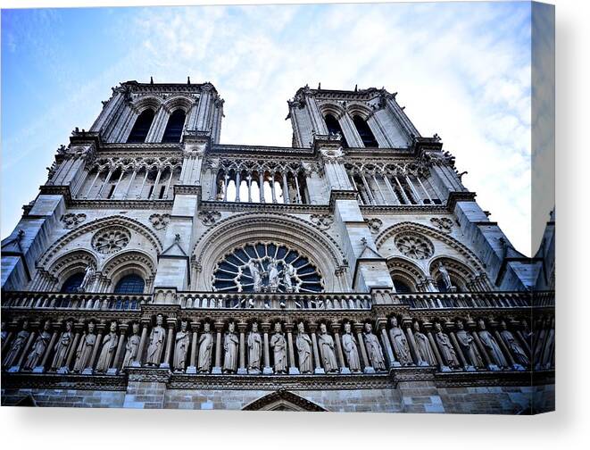 Notre Dame Canvas Print featuring the photograph Notre Dame by Catherine Murton