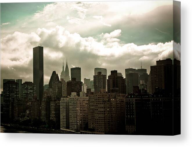 Manhattan Canvas Print featuring the photograph NYC Skyline by Anthony Doudt