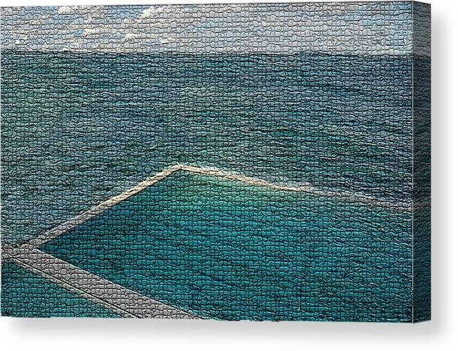 Pool Canvas Print featuring the photograph Ocean Pool by Paula Greenlee