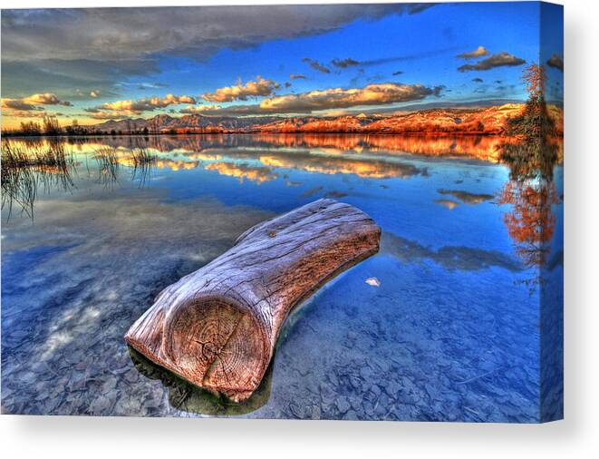 October Canvas Print featuring the photograph October Sunrise by Scott Mahon