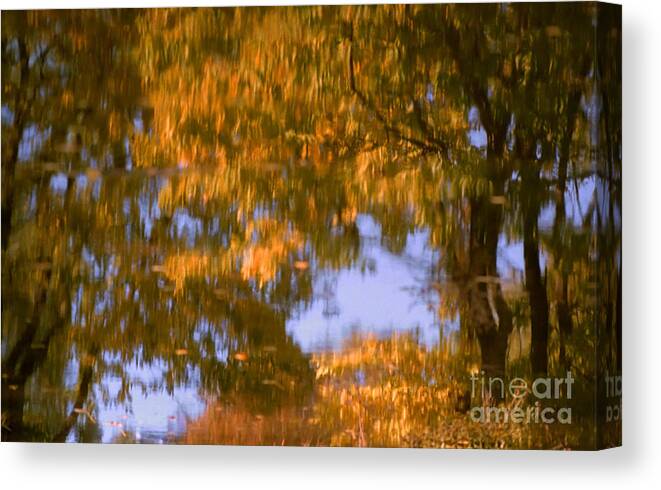 Impressionistic Canvas Print featuring the photograph Ode to Monet by Janeen Wassink Searles