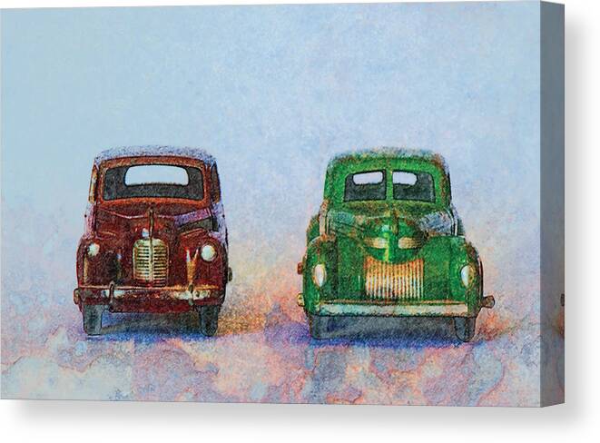 Diecast Canvas Print featuring the photograph Old Boy Toys by Perry Van Munster