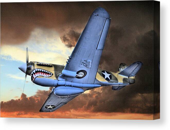 P40 Canvas Print featuring the photograph Out of the Storm by JC Findley