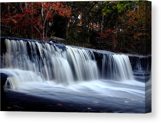 Apacheco Canvas Print featuring the photograph Over The Falls by Andrew Pacheco