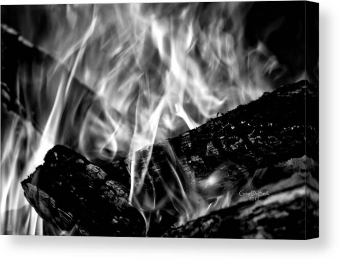 Fire Canvas Print featuring the photograph Overwhelmed by Greg DeBeck