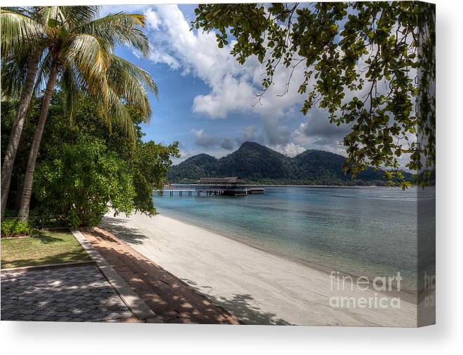 Beach Canvas Print featuring the photograph Paradise Island by Adrian Evans