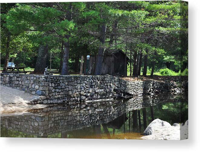 Creek Canvas Print featuring the photograph Pasquaney Creek by Vanessa Williams