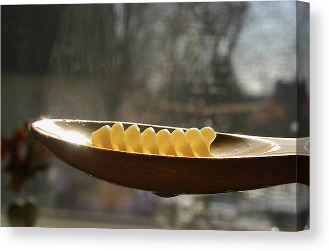 Cooking Canvas Print featuring the photograph Pasta by Emanuel Tanjala