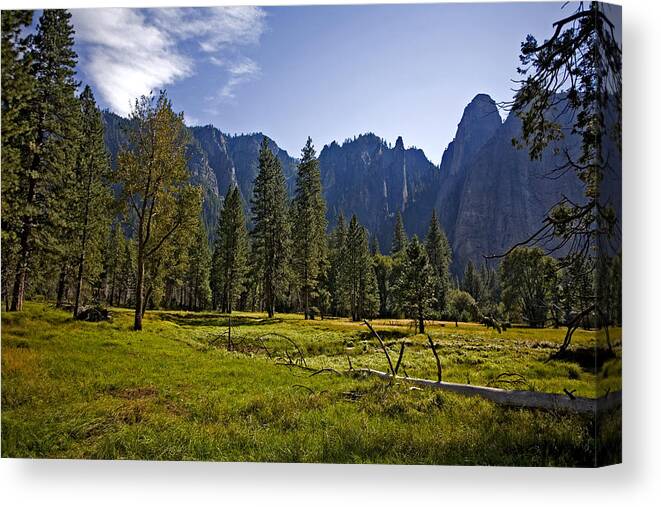 Yosemite Canvas Print featuring the photograph Peaceful Moment by Bonnie Bruno