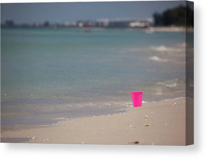 Nick Shirghio Photography Canvas Print featuring the photograph Pink Pail by Nick Shirghio