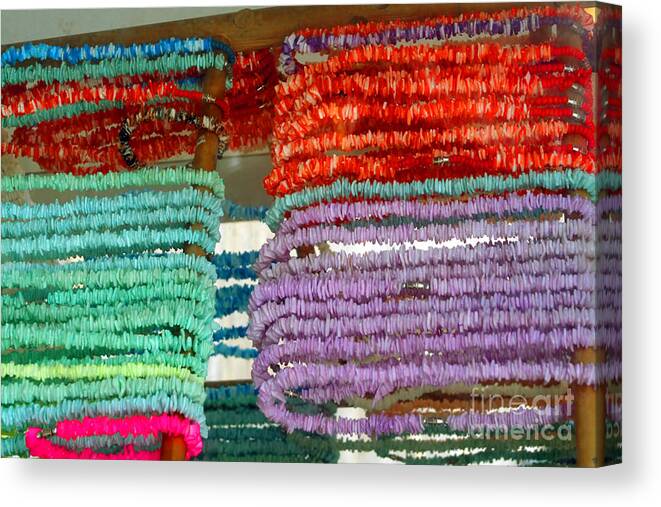 Puka Canvas Print featuring the photograph Puka Shell Jewelry by Susan Stevenson