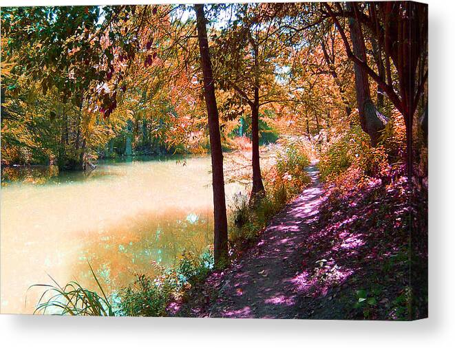 River's Canvas Print featuring the photograph Quadalupe River by Judith B Adams