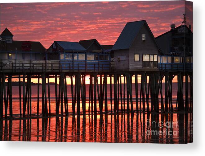 Red Canvas Print featuring the photograph Red Dawn Rising by Brenda Giasson