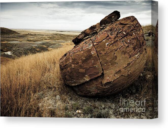 Canada Canvas Print featuring the photograph Red Rock I by RicharD Murphy