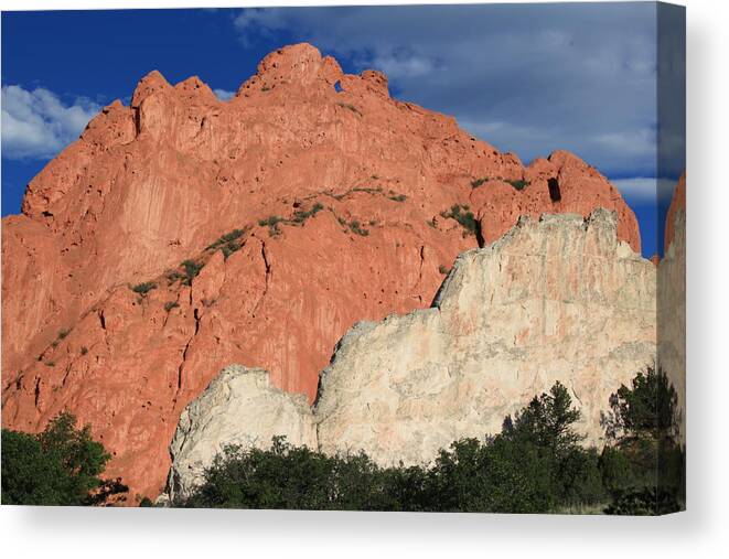 Sam Amato Canvas Print featuring the photograph Red White and Blue Colorado by Sam Amato