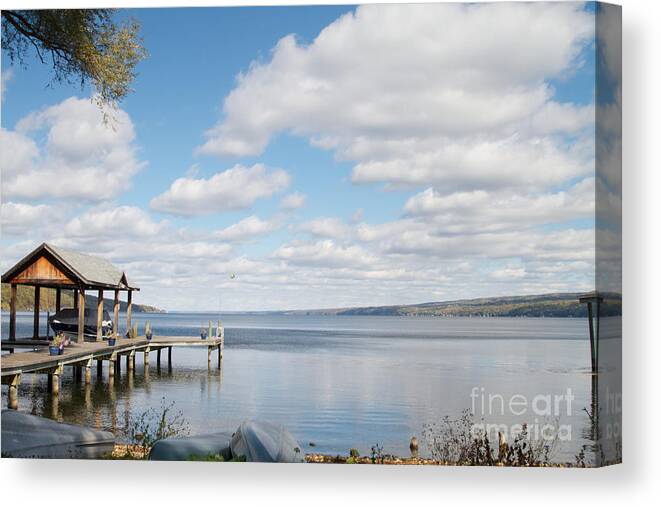 Seneca Lake Canvas Print featuring the photograph Resting Waters by William Norton