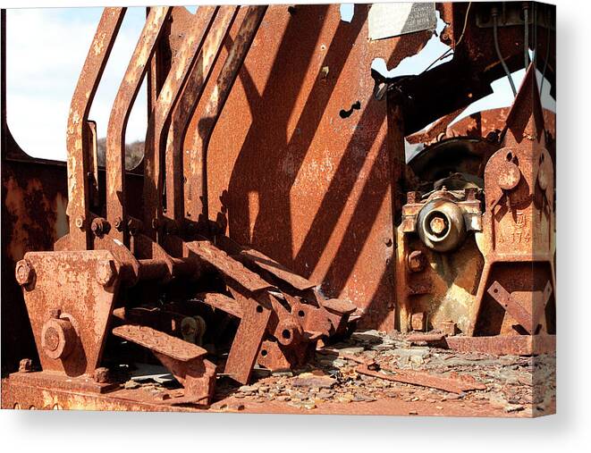 Mendocino Canvas Print featuring the photograph Rusted Relic by Lorraine Devon Wilke