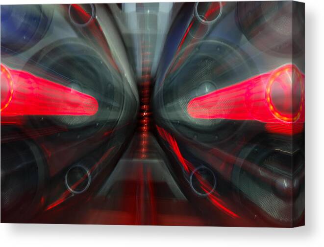 Automobile Boom Box Canvas Print featuring the photograph See The Music by Randy J Heath