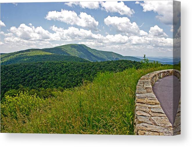 Nature Canvas Print featuring the photograph SkyLine Drive by Tom Gari Gallery-Three-Photography