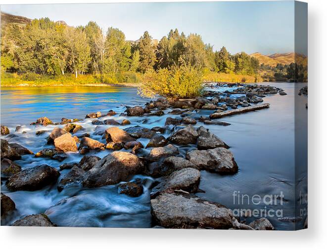 Idaho Canvas Print featuring the photograph Smooth Rapids by Robert Bales