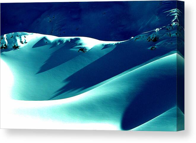 Colette Canvas Print featuring the photograph Snow Shapes and Shadows by Colette V Hera Guggenheim