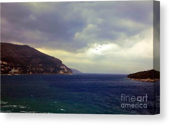 Seascape Canvas Print featuring the photograph Somewhere Beyond the Sea 1 by Madeline Ellis