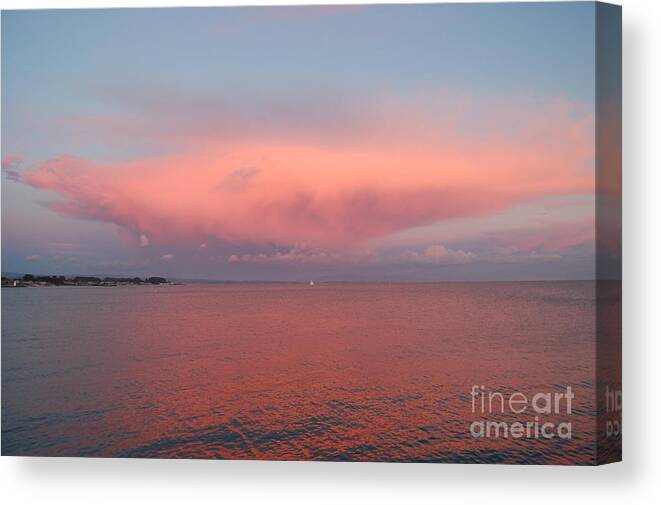 Ocean Canvas Print featuring the photograph Summer Sky by Garnett Jaeger